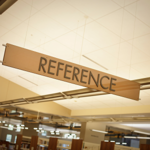 Sign for Reference section